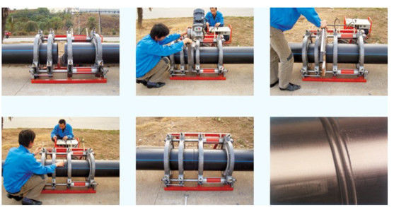 4-zaciskowa spawarka do rur HDPE 63 mm do 160 mm